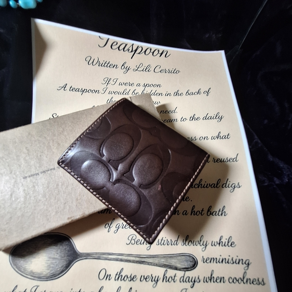 Coach Brown Leather Oragami Wallet - Picture 7 of 15